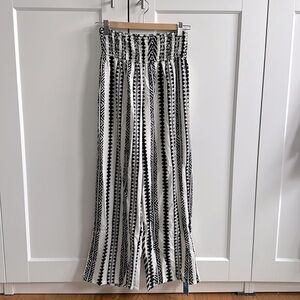 Black & White wide leg pants